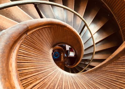 Historic spiral staircase