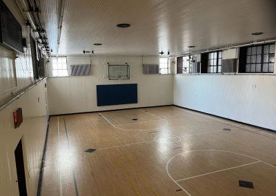Basketball Court on gymnasium floor