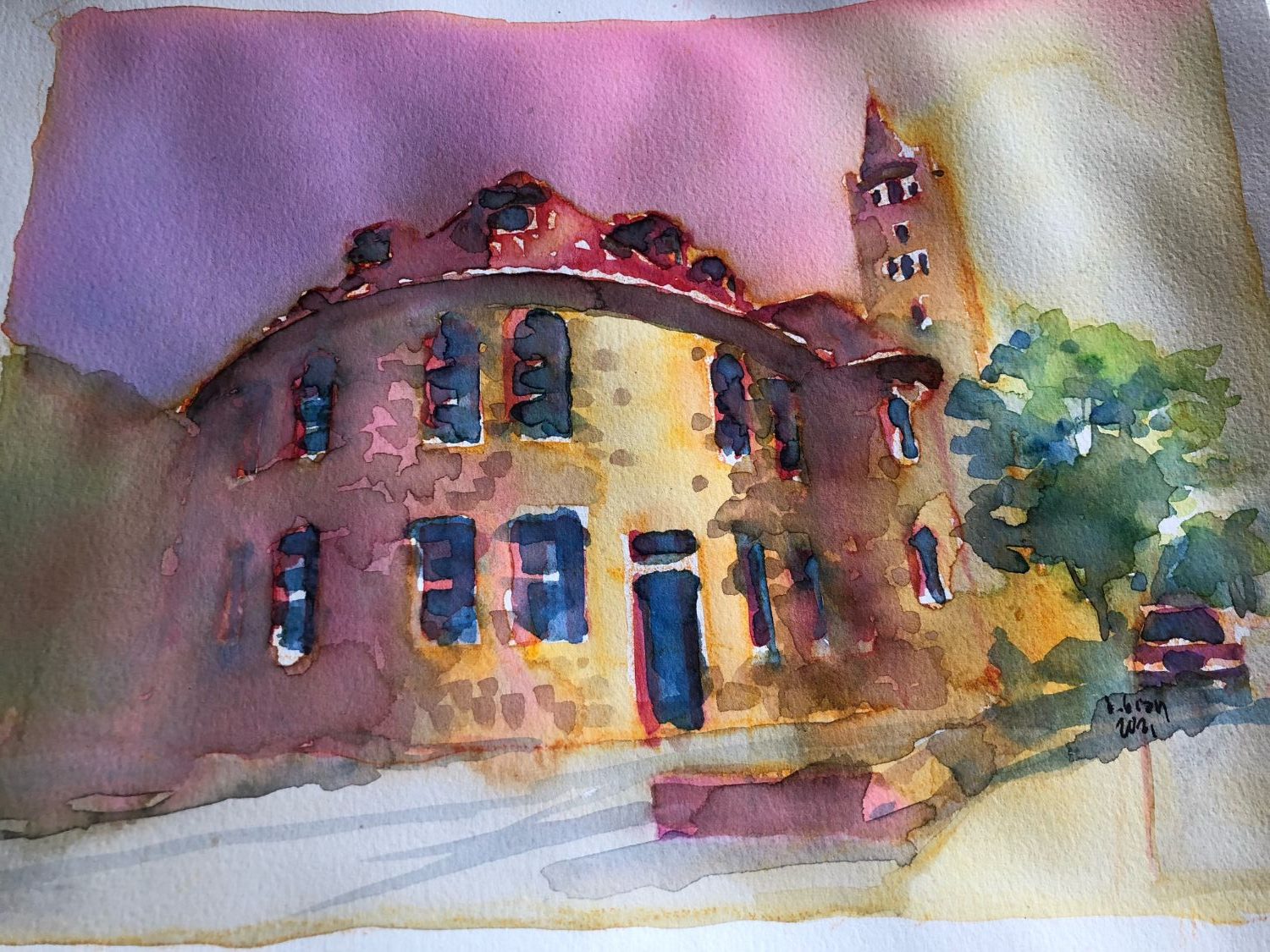 Watercolor notecard Watercolor notecard